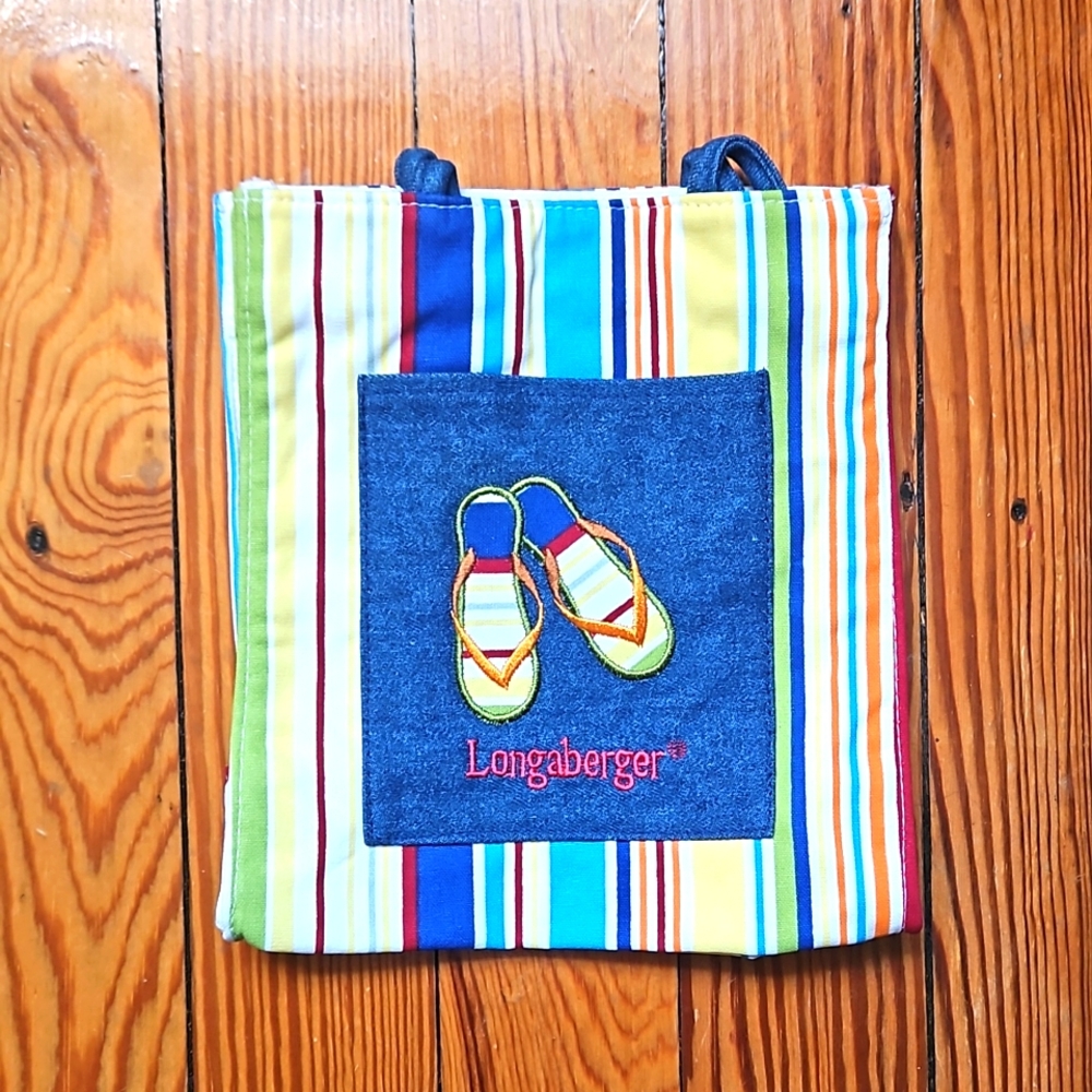 2006 Longaberger Holiday Tote Bag